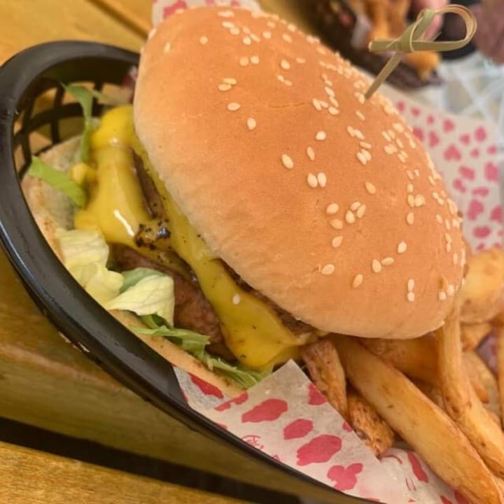 photo of The rainbow skull vegan grill Facon Double Cheese shared by @gravitygrave on  24 May 2021 - review