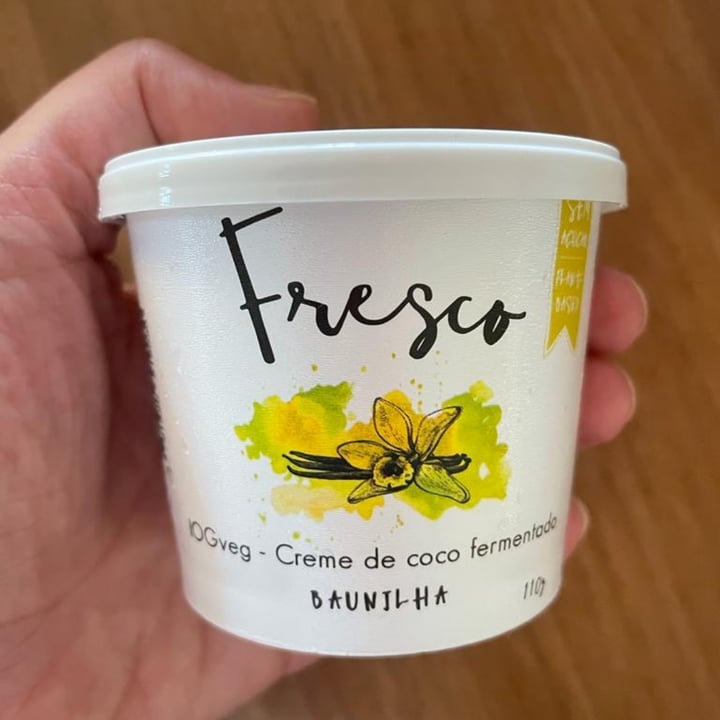 photo of Fresco creme de coco fermentado sabor manga e maracuja shared by @tafarelgrolli on  18 Sep 2022 - review