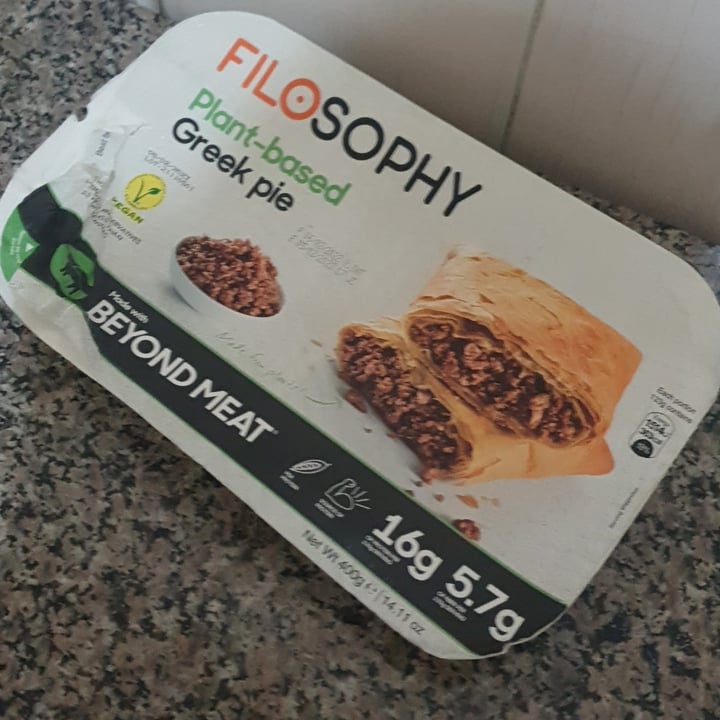 photo of Filosophy Plant-based Greek Pie with Beyond Meat shared by @aaronjooste on  18 Oct 2022 - review