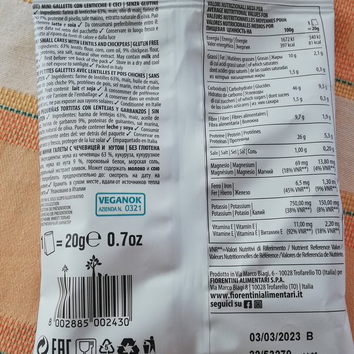 photo of Fiorentini Lenticchie e ceci Snack shared by @antoniabardelli on  16 Apr 2022 - review