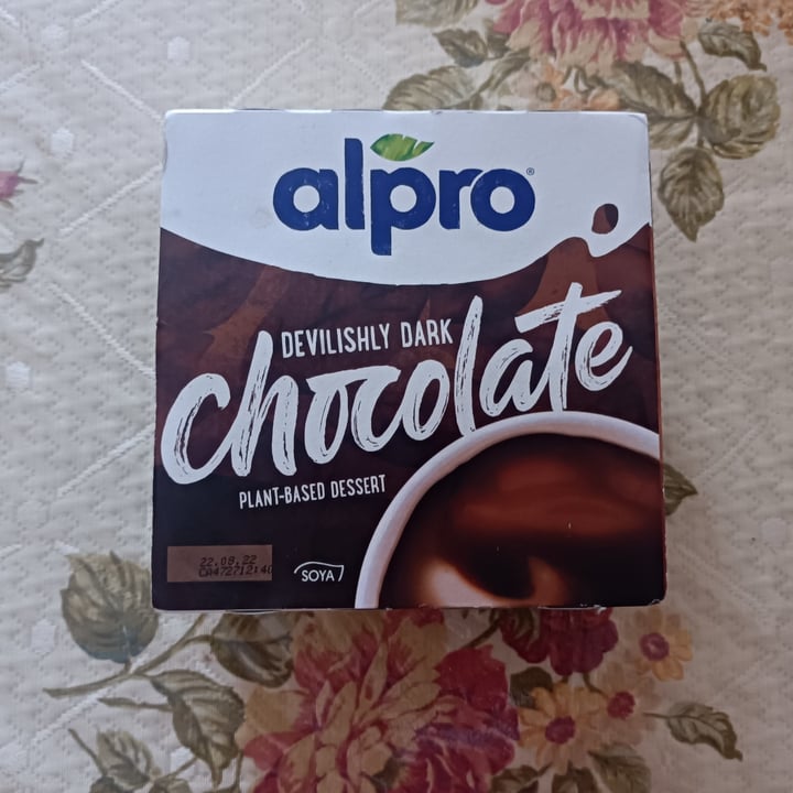 photo of Alpro Devilish Dark Chocolate Dessert shared by @marialetizialicino on  28 Sep 2022 - review