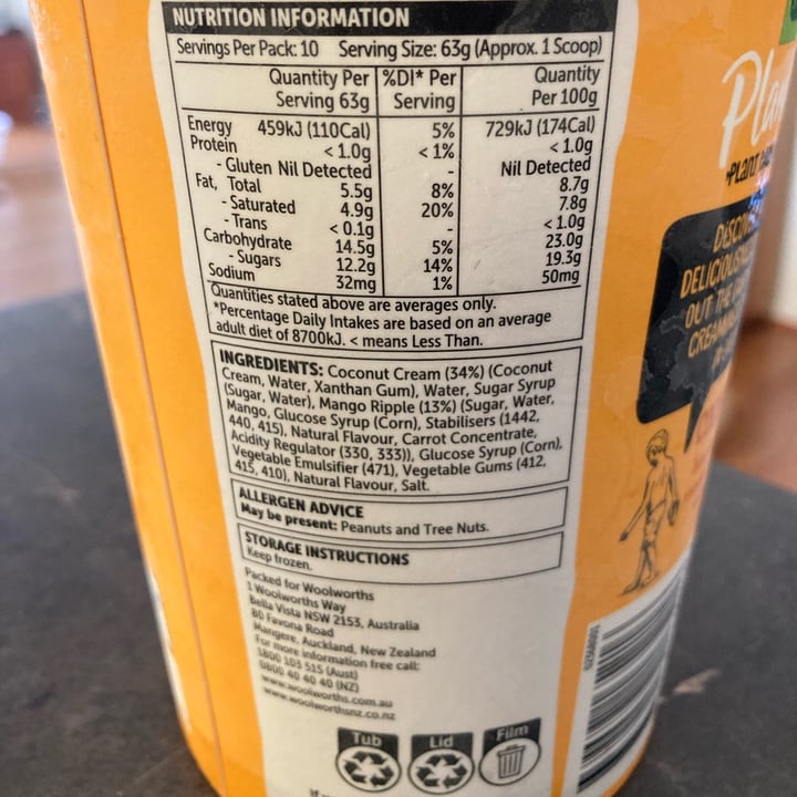 review photo of Plantitude Coconut mango ice cream shared by @dmery on 14 Dec 2021 - review