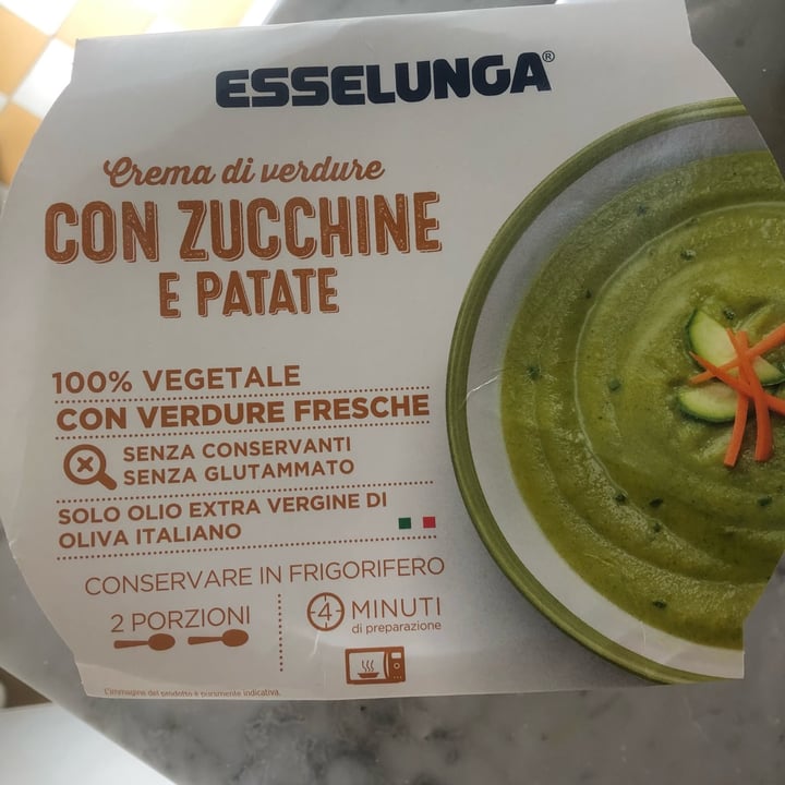 photo of  Esselunga Crema di verdure con zucchine e patate shared by @iamina on  02 Apr 2022 - review