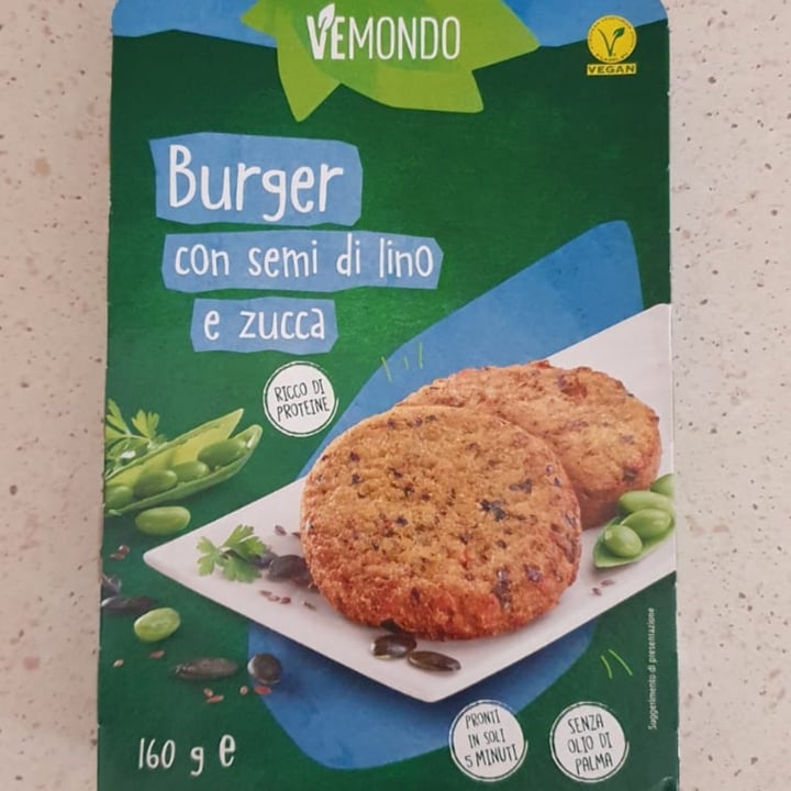 photo of Vemondo burger Semi Di Lino E Zucca shared by @sonovel on  18 Apr 2022 - review