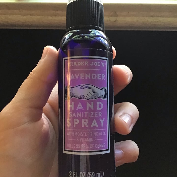 photo of Trader Joe's Hand sanitizer lavender shared by @vegandancer10 on  30 Jun 2022 - review