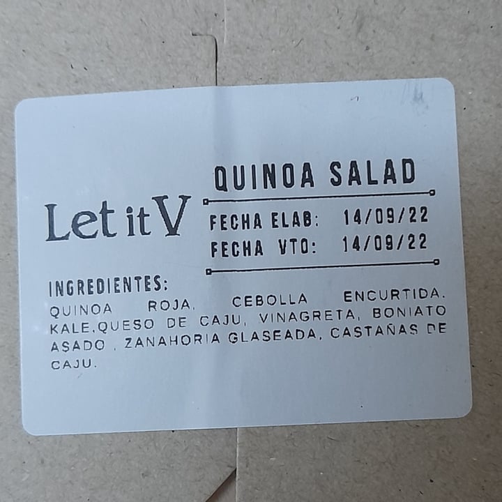 photo of Letit_v quinoa salad shared by @m4rtii on  23 Sep 2022 - review