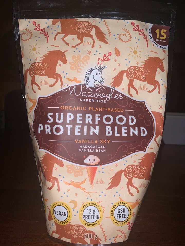 photo of Wazoogles Superfood Superfood Protein Blend - Vanilla Sky shared by @cvdm on  03 Dec 2019 - review