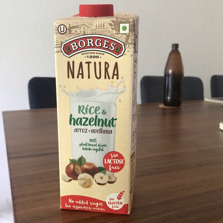 photo of Borges Rice and Hazelnut drink shared by @swetasahu on  16 Oct 2020 - review
