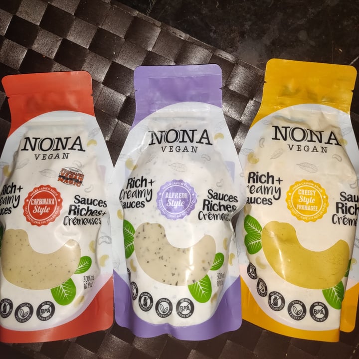 photo of NONA Vegan Foods Carbonara Sauce shared by @jusjag on  08 Jan 2021 - review