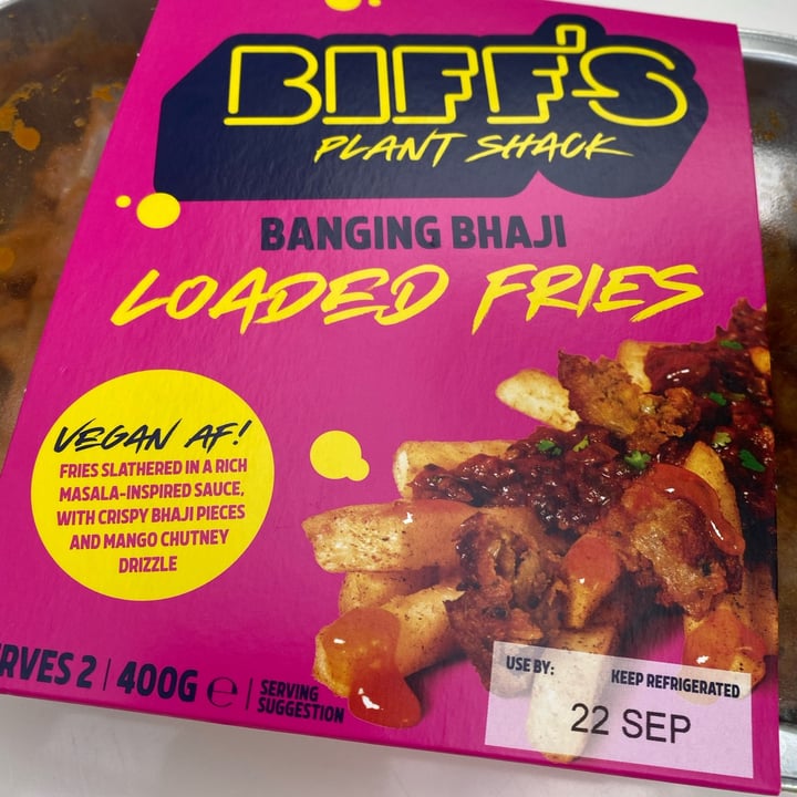 review photo of Biff’s Plant Shack Banging Bhaji Loaded Fries shared by @lolia on 18 Sep 2022 - review