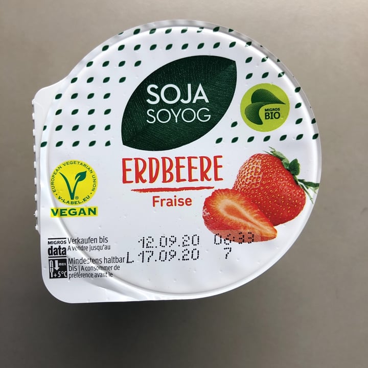 photo of Migros SOYOG Erdbeere shared by @myrambo on  24 Aug 2020 - review