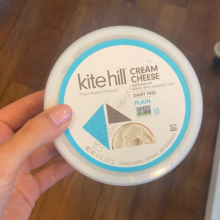 photo of Kite Hill Cream Cheese Alternative Plain shared by @veganabbysway on  03 Jun 2022 - review