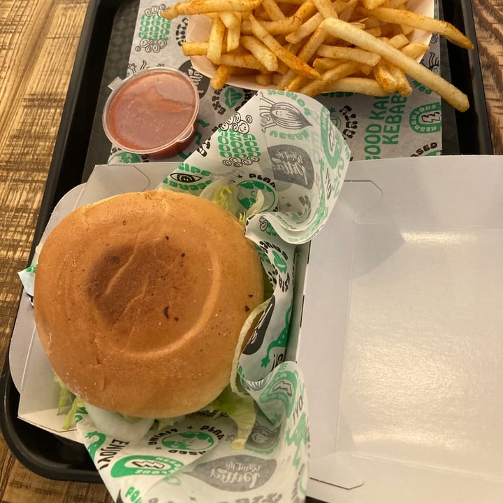 photo of What The Pitta Manchester Vegan chicken burger shared by @cheapsoybean on  25 Jul 2021 - review