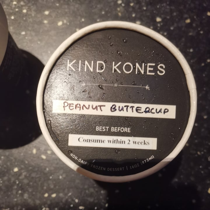photo of Kind Kones Peanut Buttercup Ice Cream shared by @plantiful on  27 Dec 2021 - review