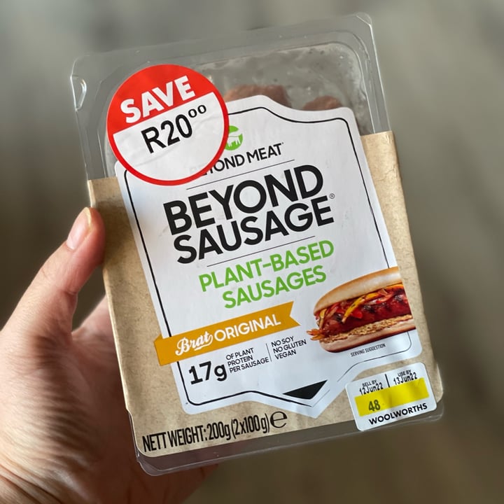 photo of Beyond Meat Beyond Sausage Brat Original  shared by @lenicpretorius on  21 Oct 2022 - review