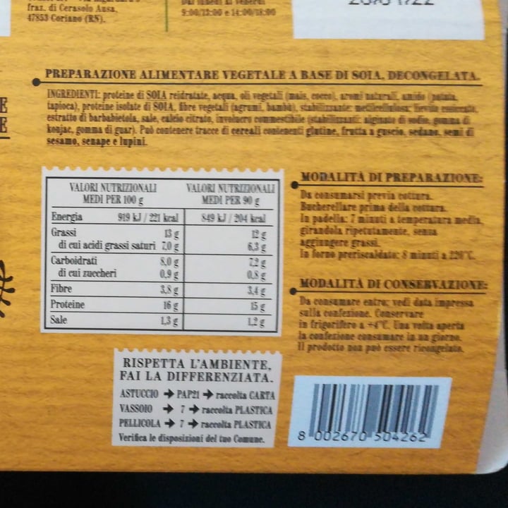 review photo of Unconventional Salsicce Vegetali - Sausages shared by @elehele on 08 Jan 2022 - review