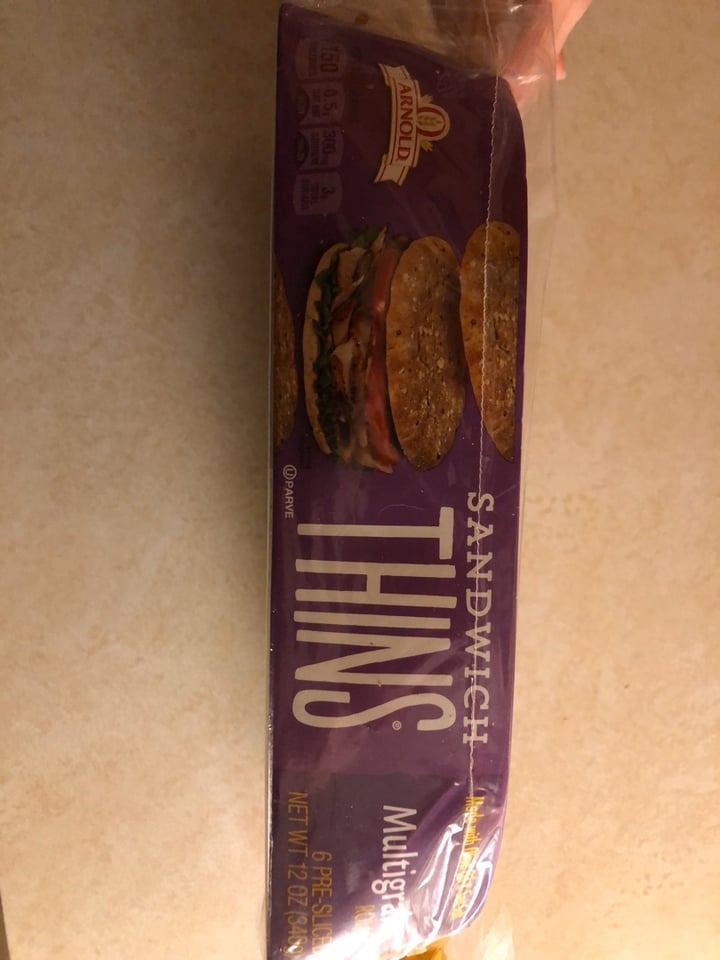 photo of Arnold Sandwich Thins Multigrain shared by @carlysutherland on  07 Jan 2020 - review