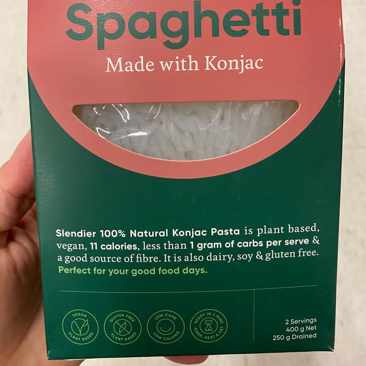 photo of Slendier Konjac spaghetti shared by @anacacarolina on  09 Jun 2022 - review