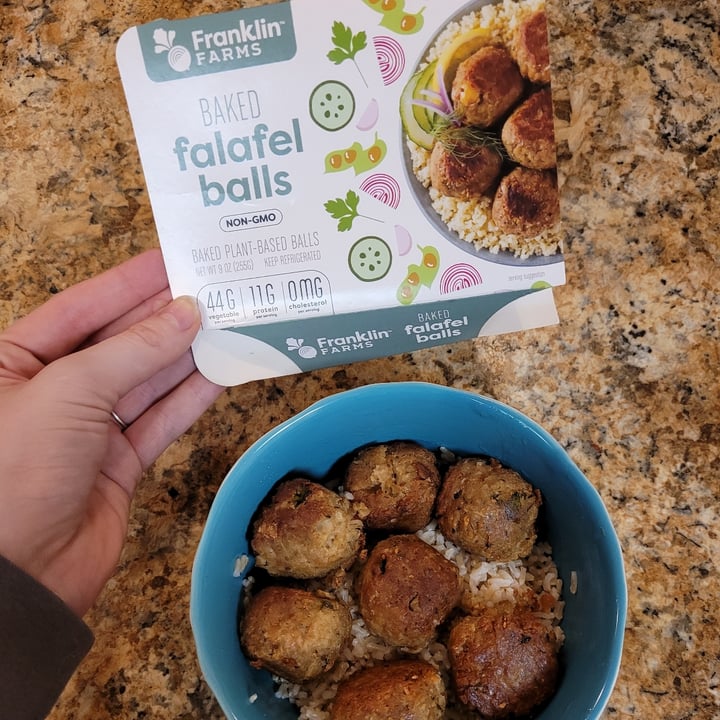 photo of Franklin Farms Baked Falafel Balls shared by @lissraber on  14 Jan 2022 - review
