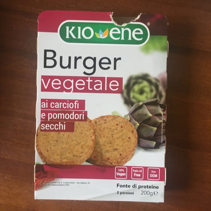 photo of Kioene Burger ai carciofi e pomodori secchi shared by @saramandra on  10 Jun 2020 - review