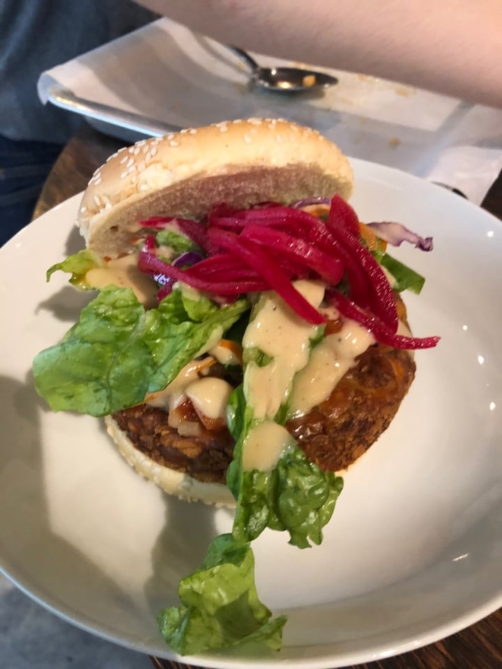 photo of Platypus Foodbar (Closed) Vegan Tempeh Burger shared by @emelty on  06 Feb 2020 - review