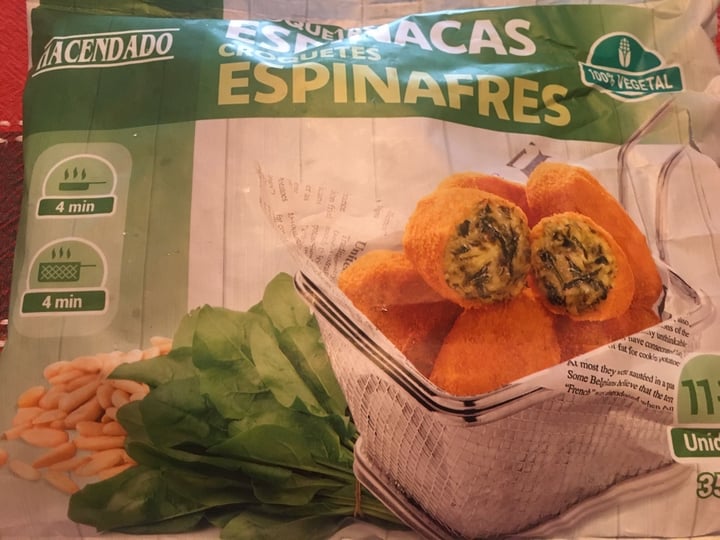 photo of Hacendado Croquetas de Espinacas shared by @celijs on  06 Dec 2019 - review