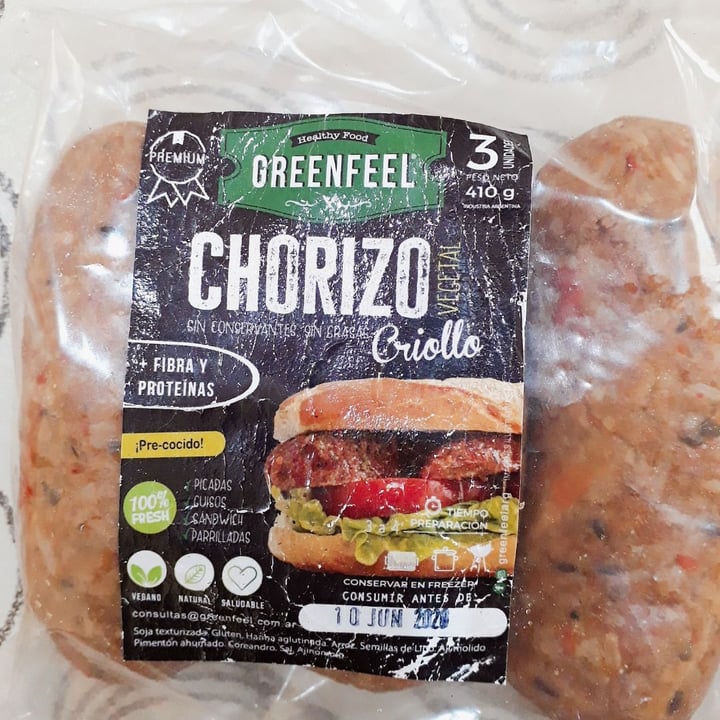 photo of Greenfeel Chorizo shared by @lucianaari on  30 Dec 2019 - review