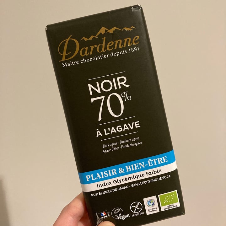photo of Dardenne Chocolat Noir 70% à l’Agave shared by @miyukudo on  19 May 2021 - review