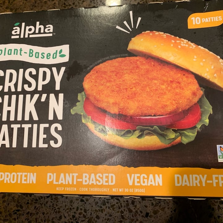 photo of Alpha Foods Crispy Chik’n Patties shared by @beano on  29 May 2022 - review
