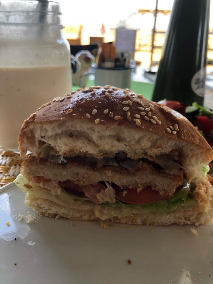 photo of Asher's Corner Cafe @ Ashers Farm Sanctuary Crumbed Style Burger shared by @ashers5 on  05 Oct 2019 - review