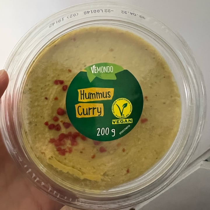 photo of Vemondo Hummus Curry shared by @francicassinelli on  10 Apr 2022 - review