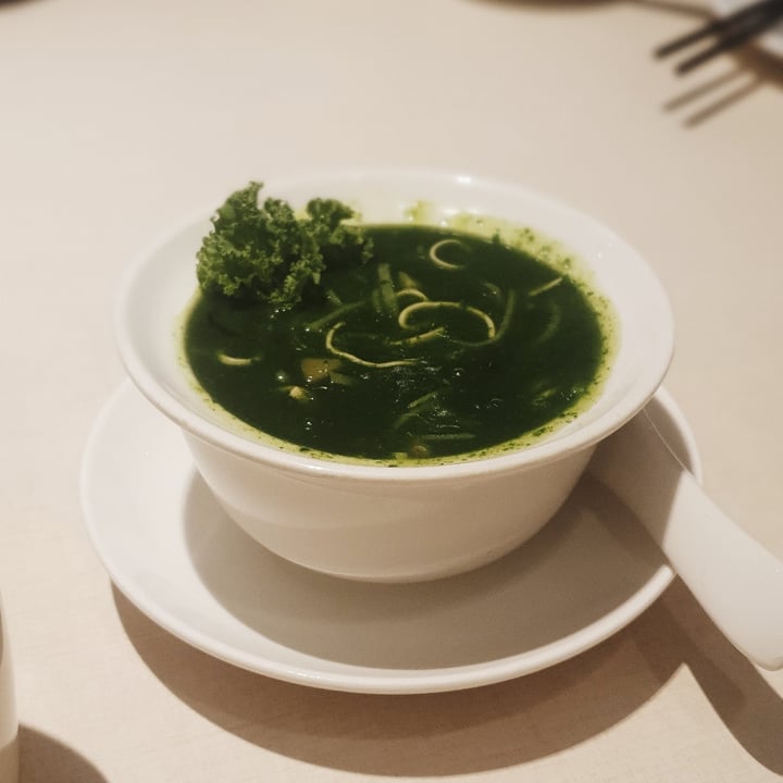 photo of LingZhi Vegetarian - Liat Towers Braised Organic Kale Broth served in Bamboo Cup shared by @simhazel on  15 Aug 2020 - review