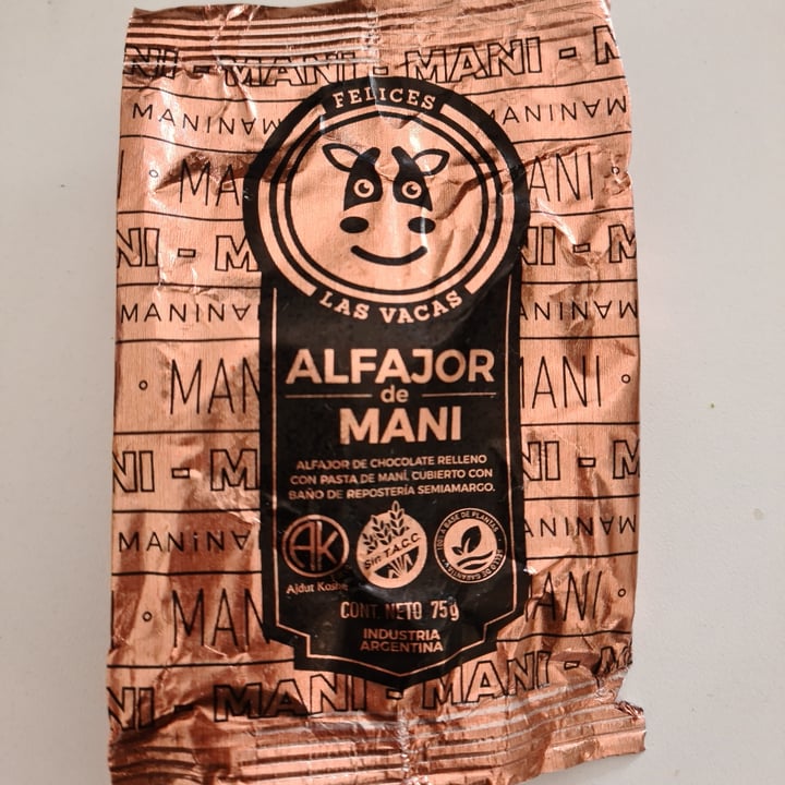 photo of Felices Las Vacas Alfajor Con Pasta De Maní shared by @cef on  12 Sep 2021 - review