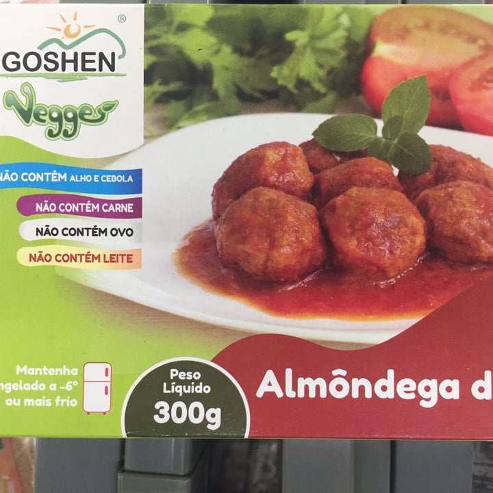 review photo of Goshen Vegges Almôndega de Soja shared by @scsant on 23 Jun 2022 - review