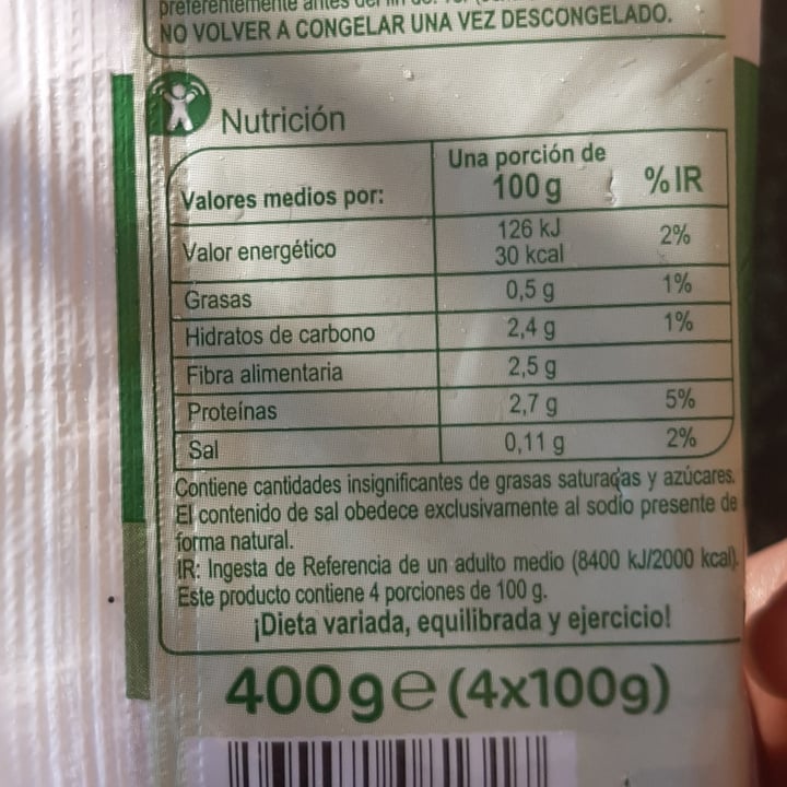 photo of Carrefour Espinacas troceadas shared by @criisfdez on  18 Dec 2021 - review