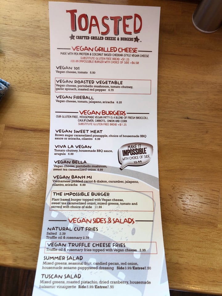 review photo of Toasted - Winter Park Vegan Roasted Vegetable Grilled Cheese shared by @animalrightsknights on 21 Feb 2019 - review