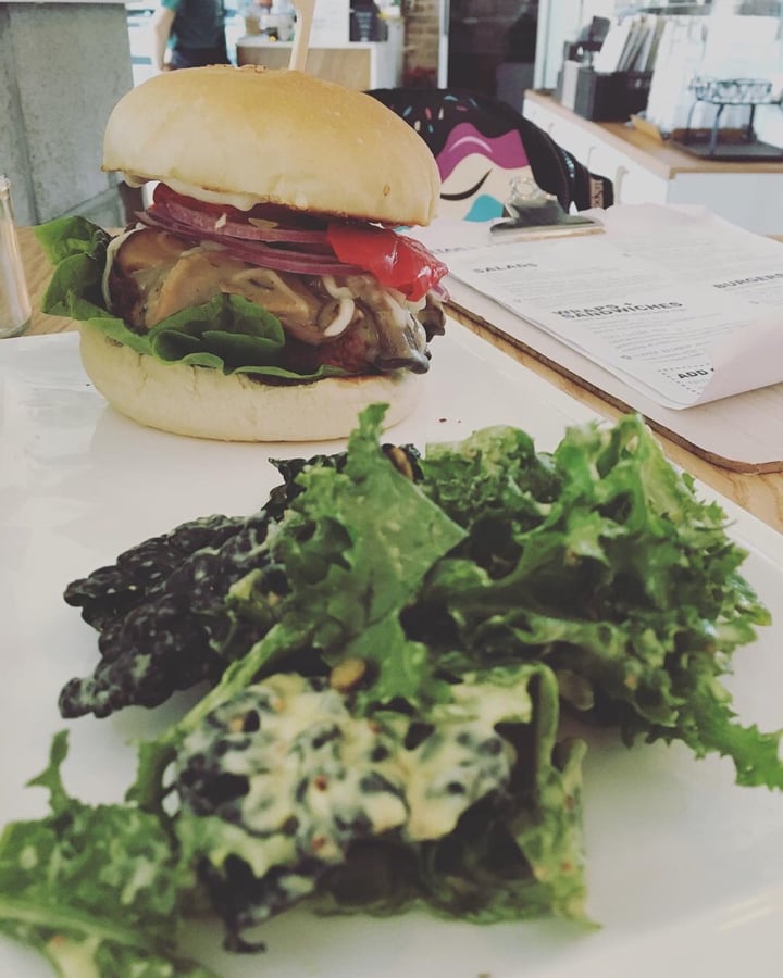 photo of Plant Café & Kitchen mushroom burger shared by @mags21 on  18 Apr 2019 - review
