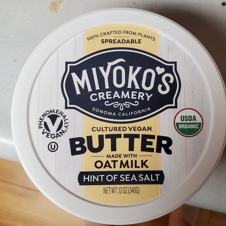 review photo of Miyoko's Creamery Cultured Vegan Butter Made With Oat Milk Hint of Sea Salt shared by @krinney on 13 Oct 2021 - review