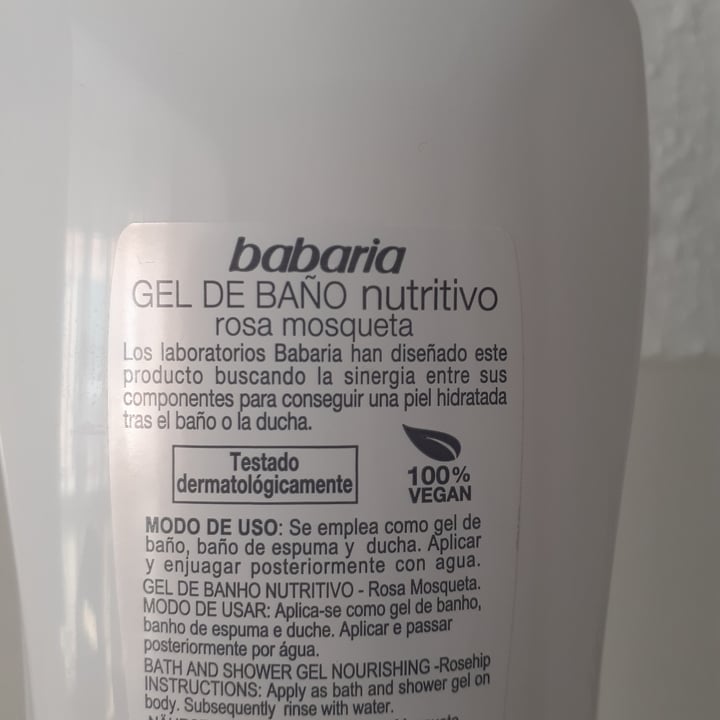 photo of Babaria Gel De Baño Rosa Mosqueta shared by @mathiasayala on  03 Jun 2021 - review