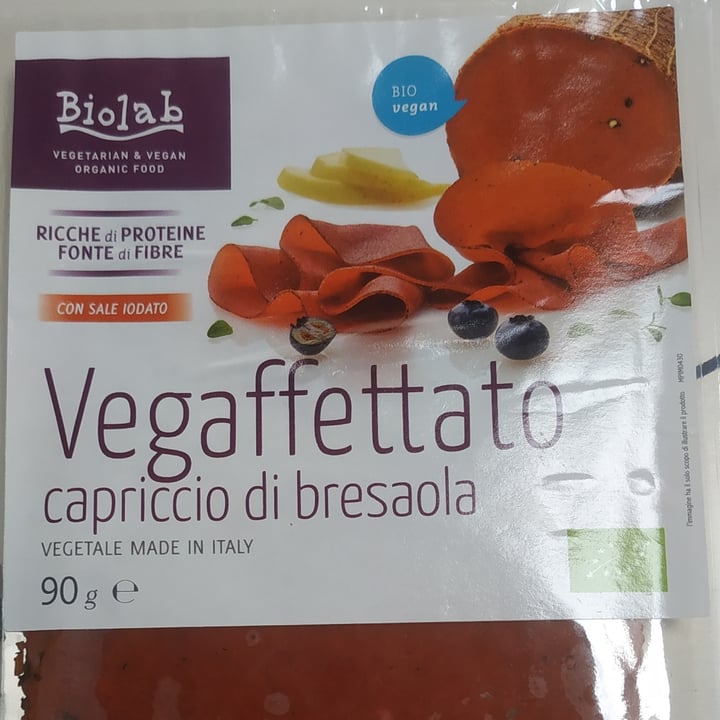 photo of Biolab Vegaffettato Capriccio Di Bresaola shared by @cecib on  18 Aug 2021 - review