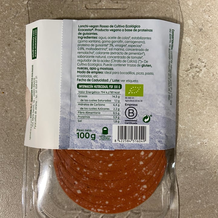 review photo of Ecocesta Lonchi vegan rosso shared by @krawel on 23 Dec 2021 - review