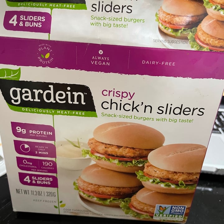 photo of Gardein Crispy Chick’n Sliders shared by @veganeater on  09 Mar 2021 - review