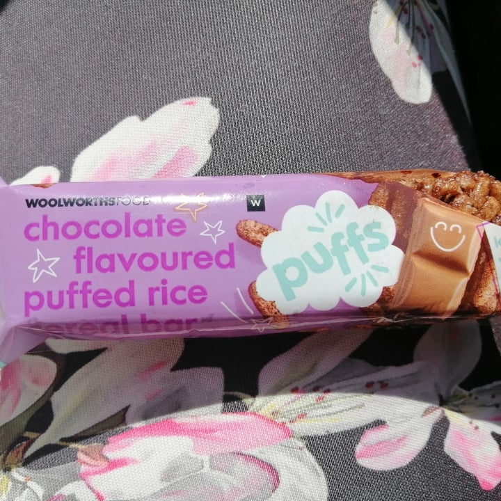 photo of Woolworths Food Chocolate Flavoured puffed rice cereal bar shared by @anusooyag on  21 Dec 2021 - review