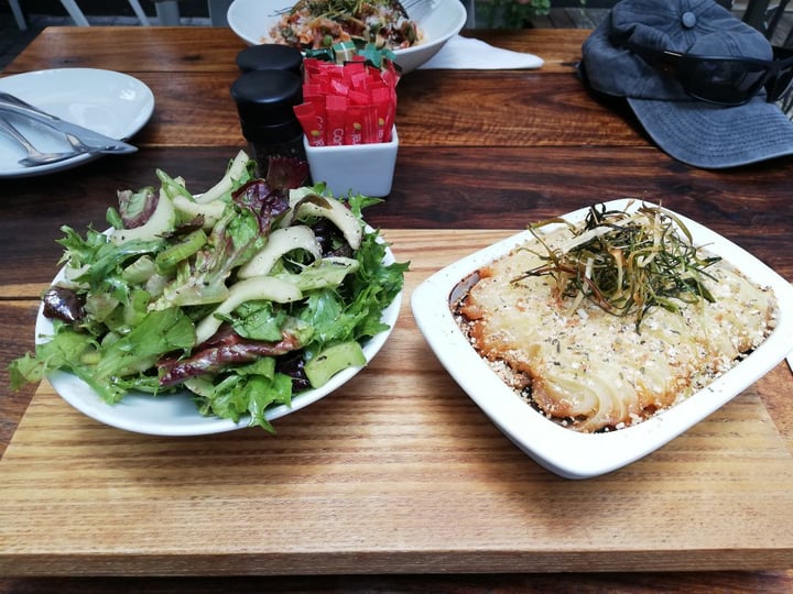 photo of The Courtyard Café Aubergine And Lentil Moussaka shared by @simonel on  30 Dec 2019 - review