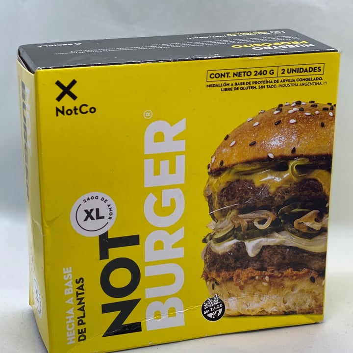 photo of NotCo Not Burger XL shared by @bleverone on  04 Jul 2021 - review