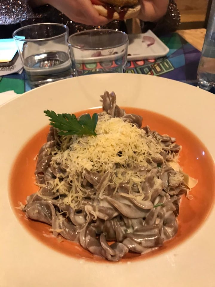 photo of Dolce Vegan Fusilli con panna e fughi shared by @veganvale on  22 Feb 2020 - review