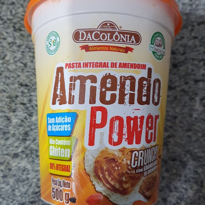 photo of DaColônia Pasta Integral De Amendoim Crunchy shared by @margarethgs on  12 May 2022 - review