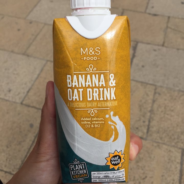 photo of Plant Kitchen (M&S) Banana & Oat Dairy Alternative shared by @julesbateman on  11 Jul 2020 - review