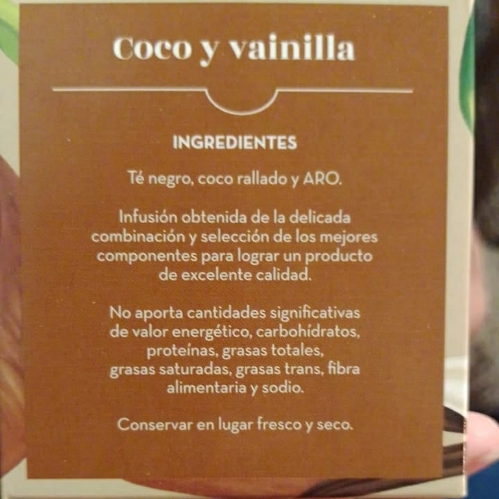 review photo of Hierbas del oasis Té de coco y vainilla shared by @aguromeo on 11 Sep 2021 - review