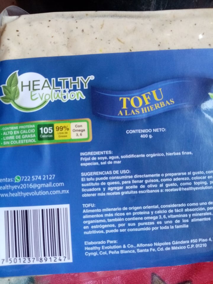 photo of Healthy Evolution Tofu A Las Hiervas shared by @jat on  05 Mar 2020 - review